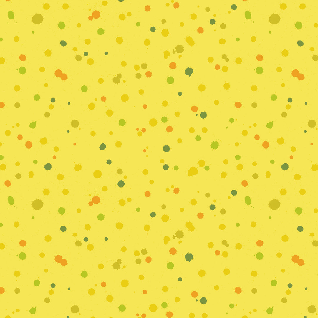 Drops in Canary quilting fabric, part of the Hue fabric collection by Giucy Giuce (SKU: PWGG019.CANARY)