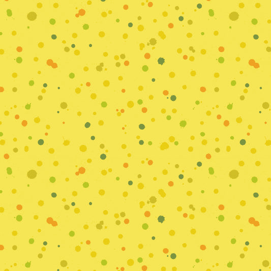 Drops in Canary quilting fabric, part of the Hue fabric collection by Giucy Giuce (SKU: PWGG019.CANARY)
