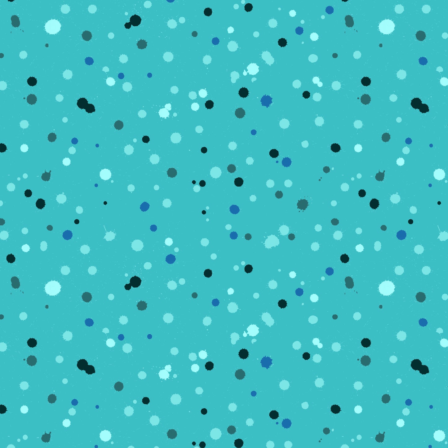 Drops in Peacock quilting fabric, part of the Hue fabric collection by Giucy Giuce (SKU: PWGG019.PEACOCK)