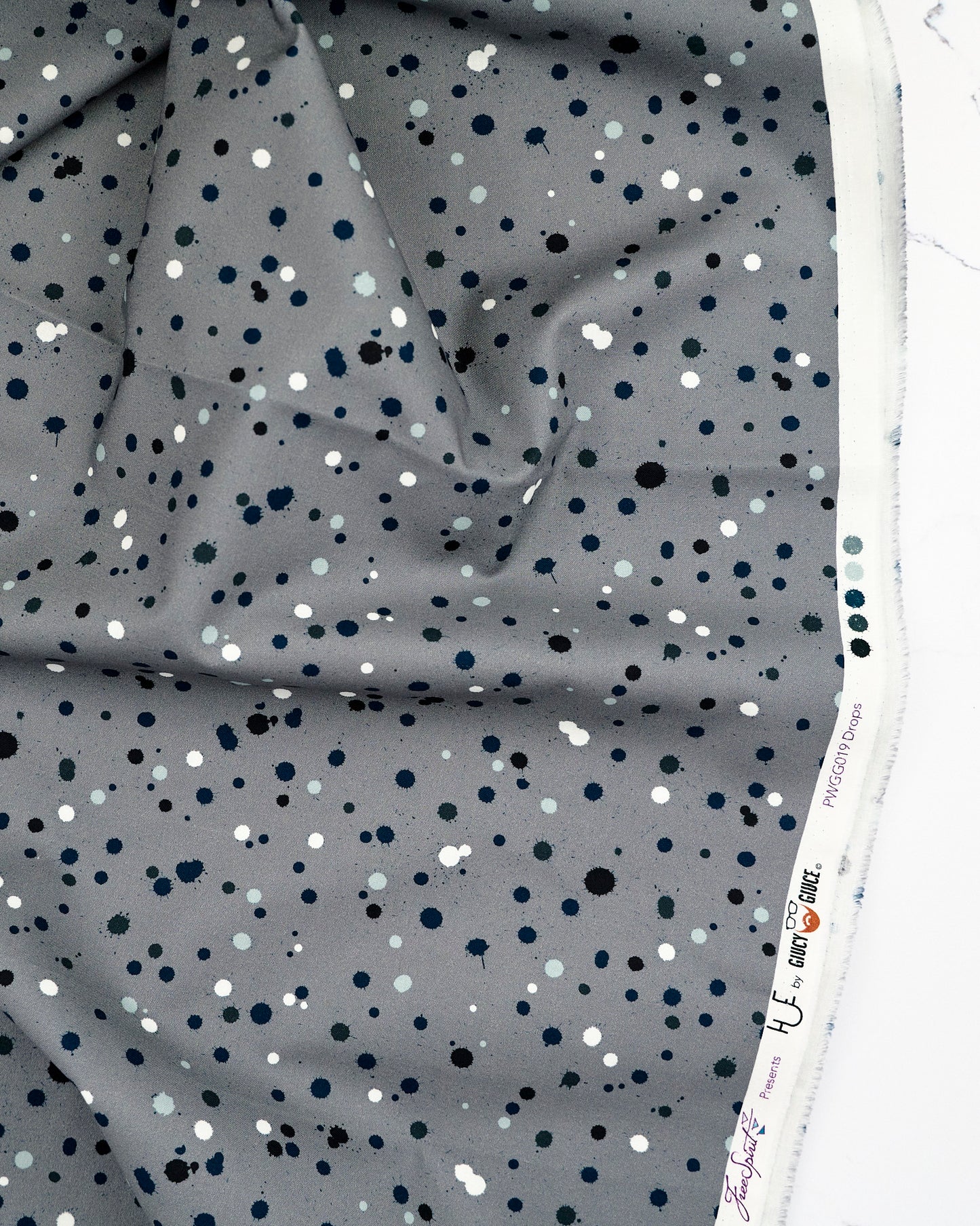 Drops in Stone - Hue by Giucy Giuce - Half Yard Fabric