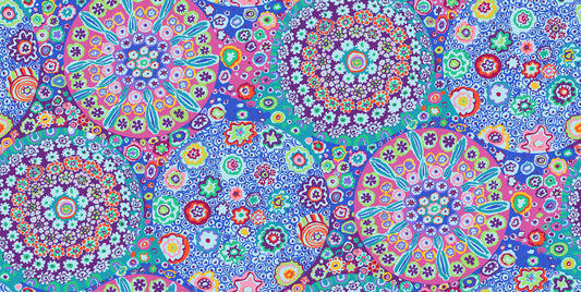 Millefiore in Aqua - Kaffe Fassett Cotton Lawn Collection