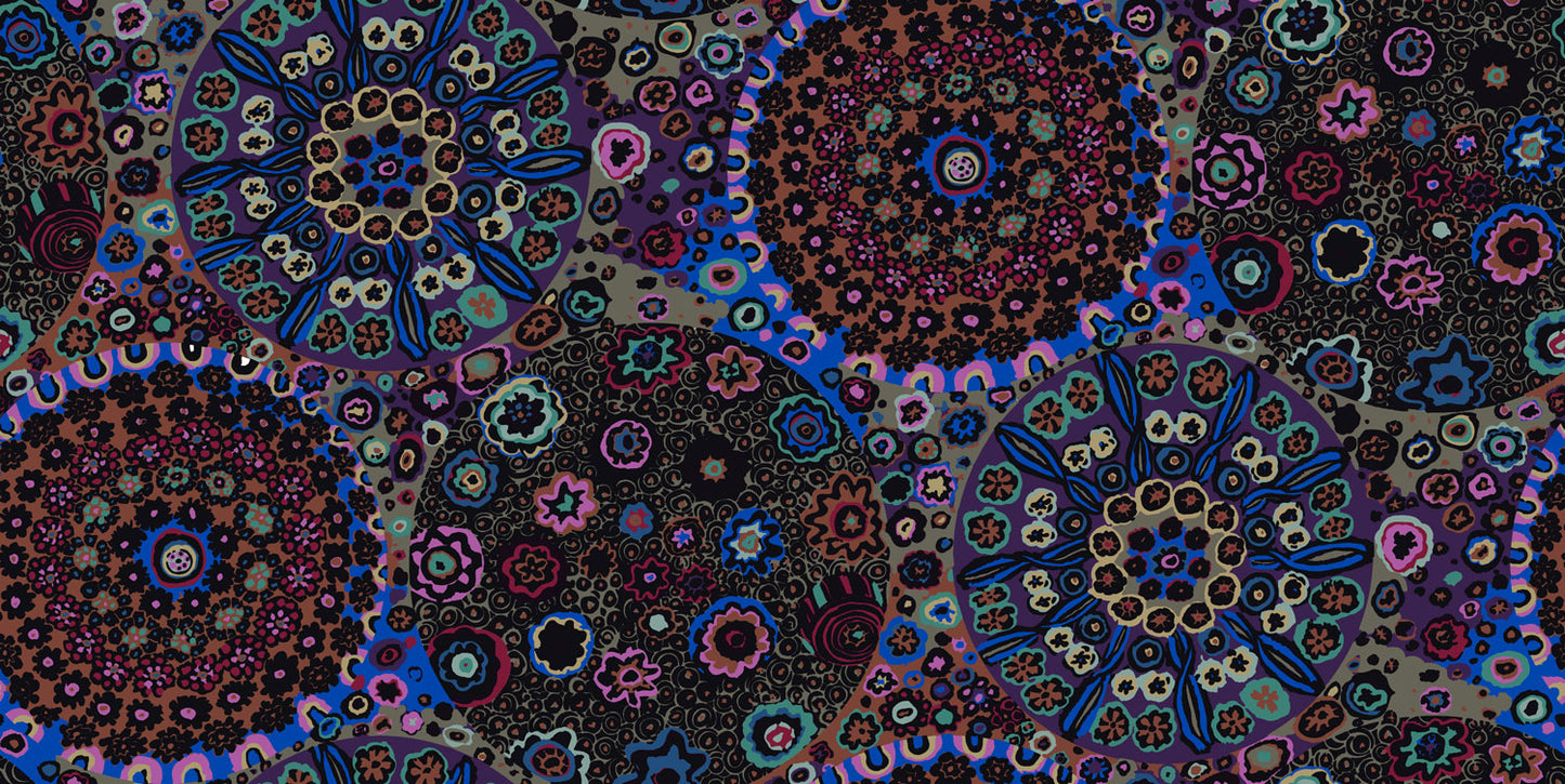 Millefiore in Dark - Kaffe Fassett Cotton Lawn Collection