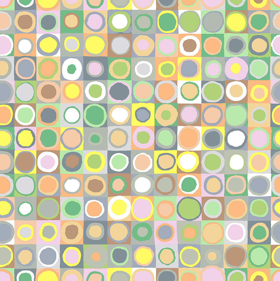 Tiddlywinks in Pastel - Kaffe Fassett Collective - Half Yard