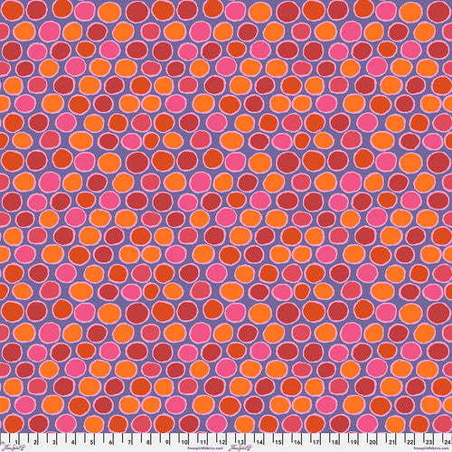 Penny-wise in Red quilting fabric, part of the Kaffe Fassett Collective fabric collection by Kaffe Fassett (SKU: PWGP206.RED)