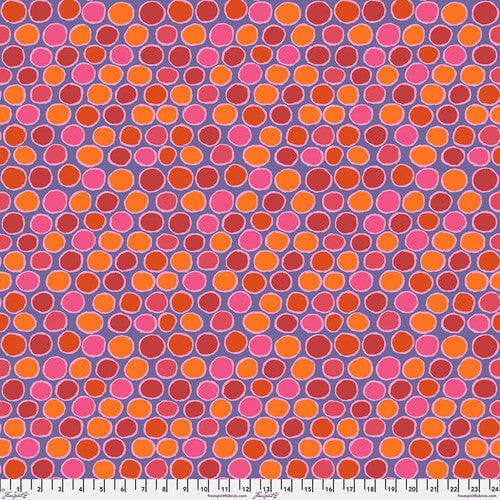 Penny-wise in Red quilting fabric, part of the Kaffe Fassett Collective fabric collection by Kaffe Fassett (SKU: PWGP206.RED)