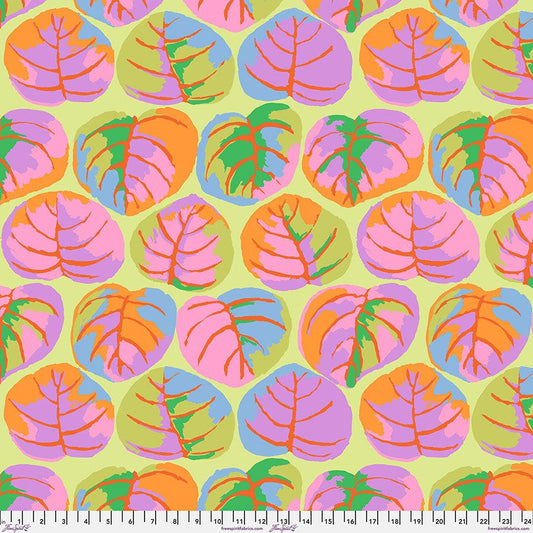 Palm Leaves in Contrast quilting fabric, part of the Kaffe Fassett Collective fabric collection by Kaffe Fassett (SKU: PWGP208.PASTEL)