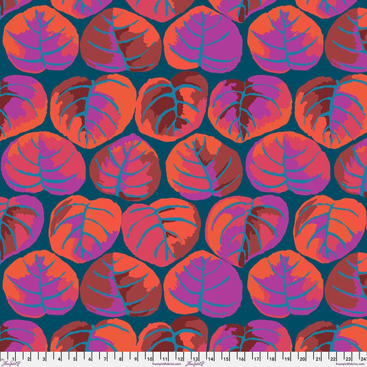 Palm Leaves in Red quilting fabric, part of the Kaffe Fassett Collective fabric collection by Kaffe Fassett (SKU: PWGP208.RED)