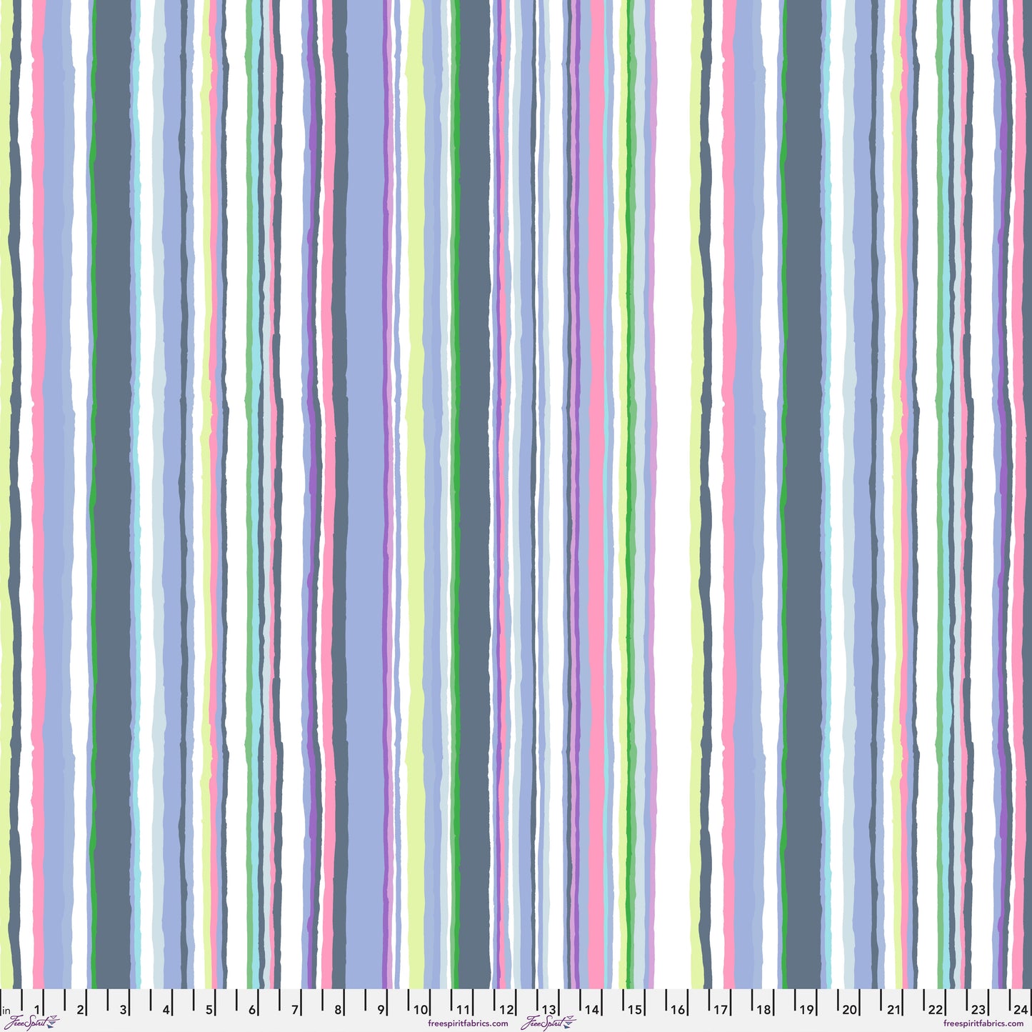 Echo Stripe in Pastel quilting fabric, part of the Kaffe Fassett Collective February 2026 fabric collection (SKU: PWGP209.PASTEL)