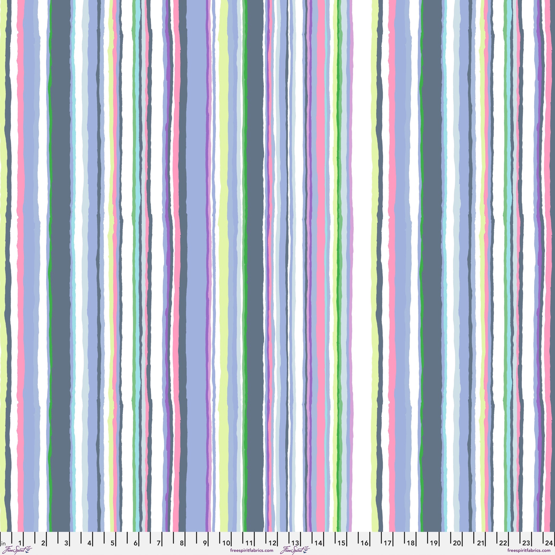 Echo Stripe in Pastel quilting fabric, part of the Kaffe Fassett Collective February 2026 fabric collection (SKU: PWGP209.PASTEL)