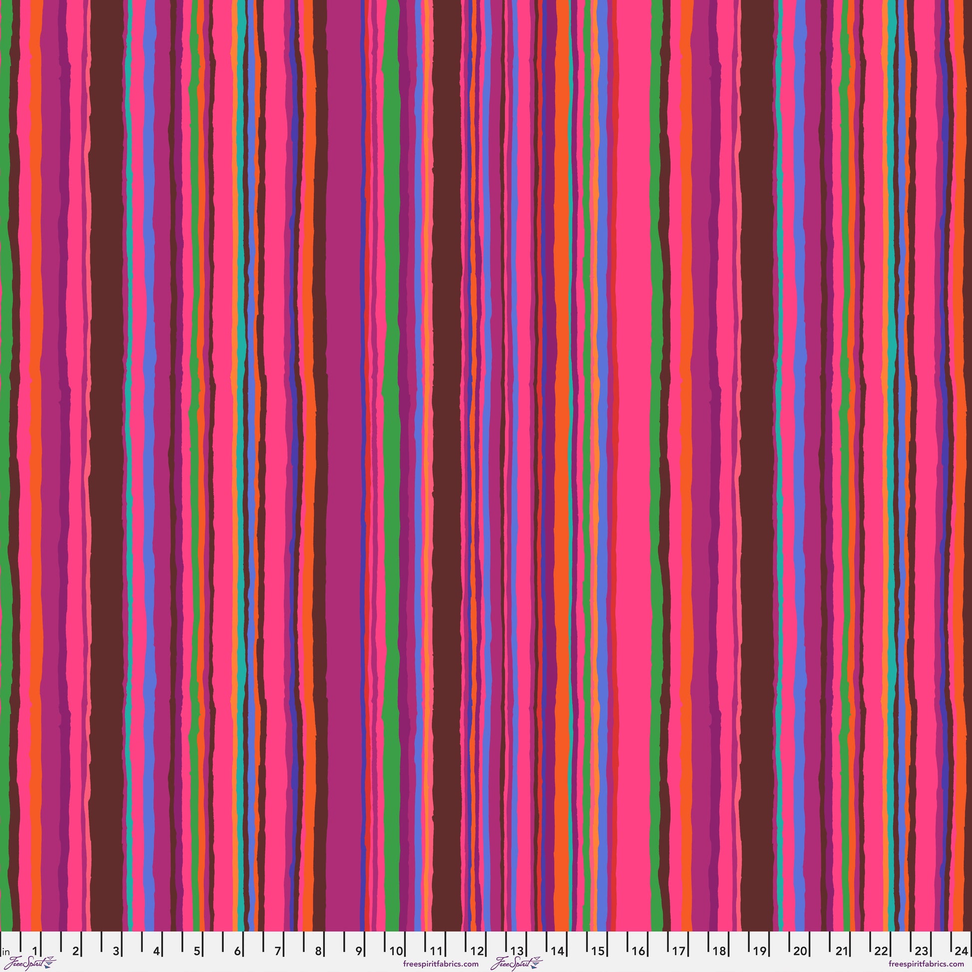 Echo Stripe in Red quilting fabric, part of the Kaffe Fassett Collective February 2026 fabric collection (SKU: PWGP209.RED)