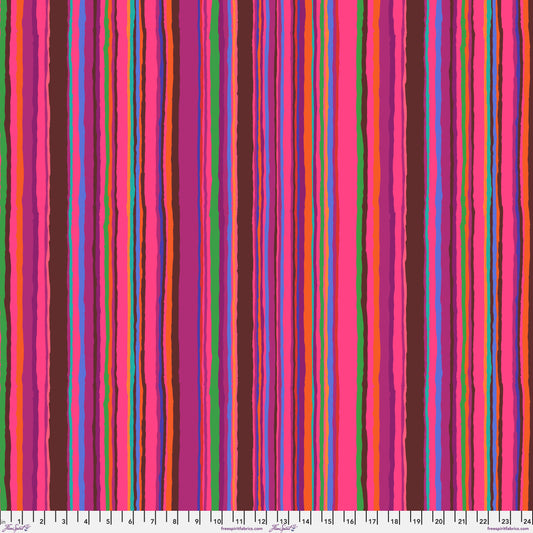 Echo Stripe in Red quilting fabric, part of the Kaffe Fassett Collective February 2026 fabric collection (SKU: PWGP209.RED)