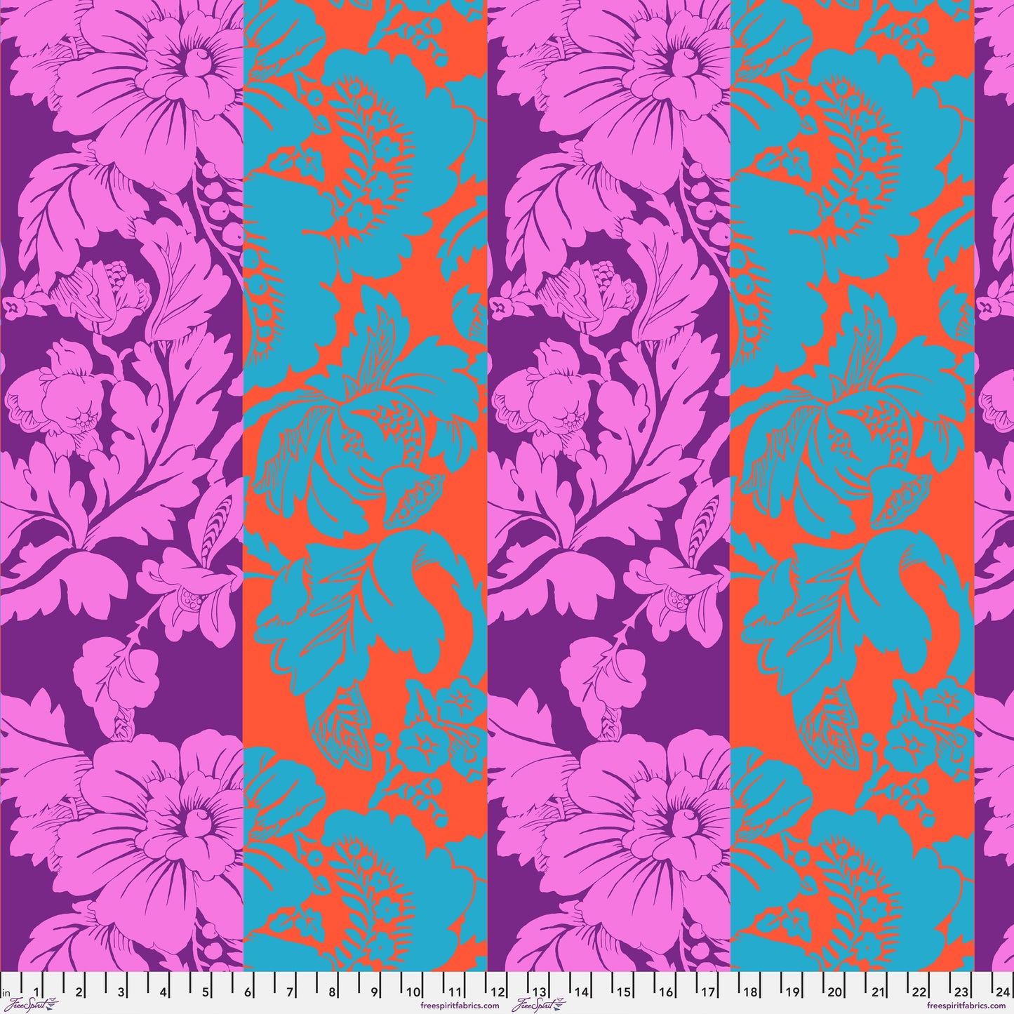 Romance in Warm quilting fabric, part of the Kaffe Fassett Collective February 2026 fabric collection (SKU: PWGP210.WARM)