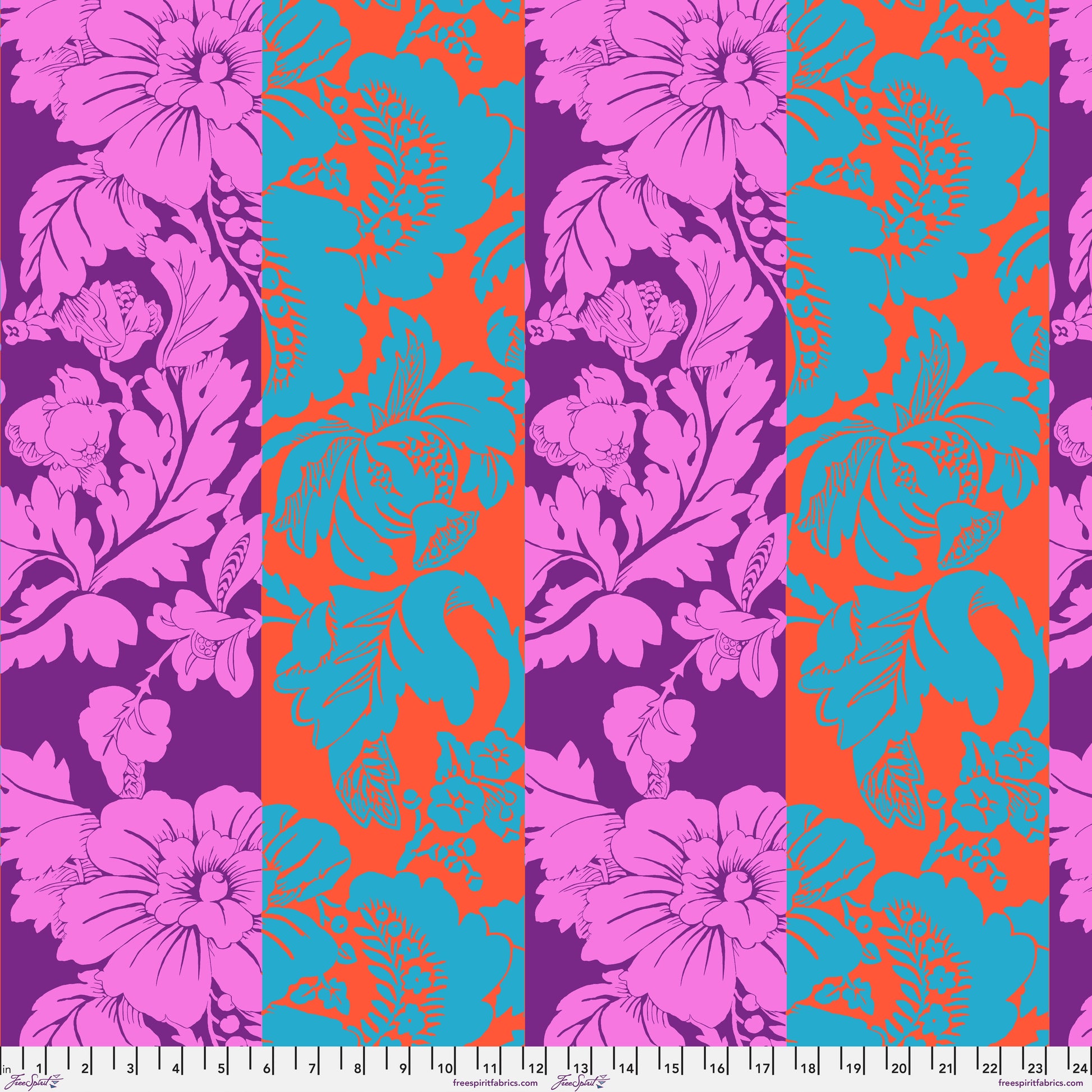 Romance in Warm quilting fabric, part of the Kaffe Fassett Collective February 2026 fabric collection (SKU: PWGP210.WARM)