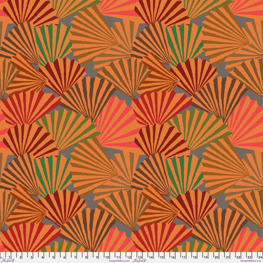 Fanfare in Brown quilting fabric, part of the Kaffe Fassett Collective February 2026 fabric collection (SKU: PWGP211.BROWN)