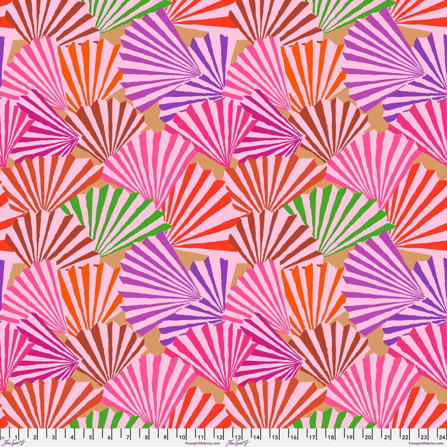 Fanfare in Red quilting fabric, part of the Kaffe Fassett Collective February 2026 fabric collection (SKU: PWGP211.RED)