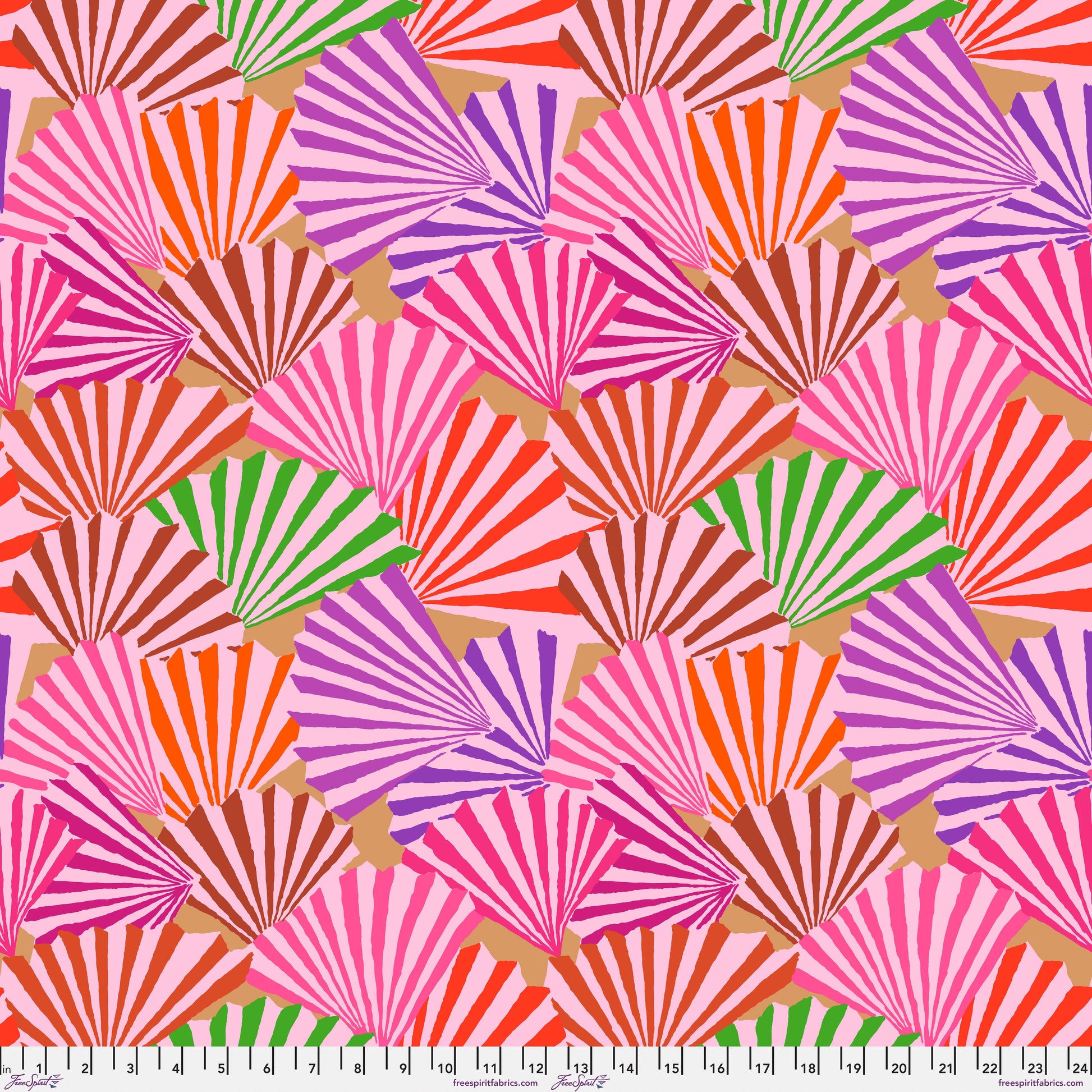 Fanfare in Red quilting fabric, part of the Kaffe Fassett Collective February 2026 fabric collection (SKU: PWGP211.RED)