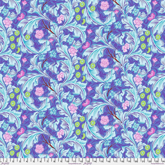 Kaffe x Morris & Co. - Leicester in Cobalt - Kaffe Fassett and William Morris - PWKW011.COBALT - Half Yard
