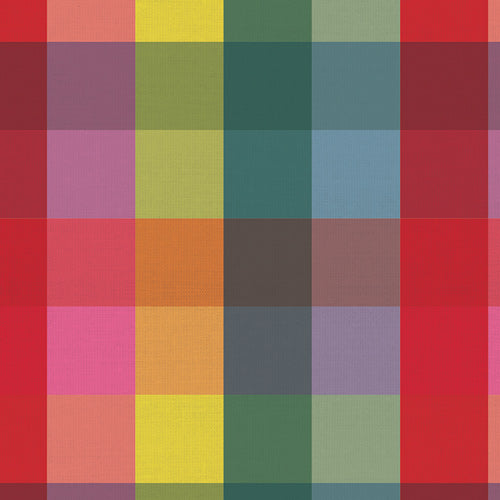 Picnic Wovens - Large Plaid in Rainbow - Suzy Quilts - PWOV-6006 - Half Yard (Preorder)