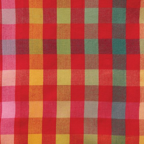 Picnic Wovens 2 - Small Plaid in Ruby Rainbow - Suzy Quilts - PWOV2-6016 - Half Yard (Preorder)