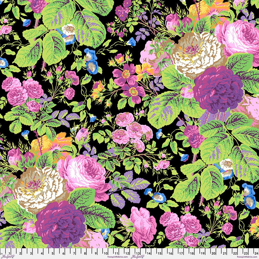 Gradi Floral in Contrast quilting fabric, part of the Kaffe Fassett Collective fabric collection by Philip Jacobs (SKU: PWPJ053.CONTRAST)