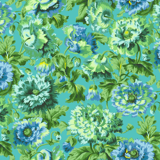 Rosemary in Green quilting fabric, part of the Kaffe Fassett Collective fabric collection by Philip Jacobs (SKU: PWPJ134.GREEN)