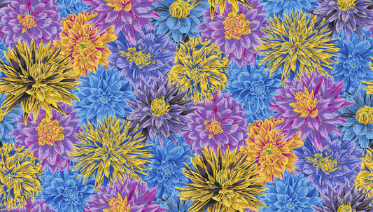 Bursting Stripes in Cool - Kaffe Fassett Collective - Half Yard