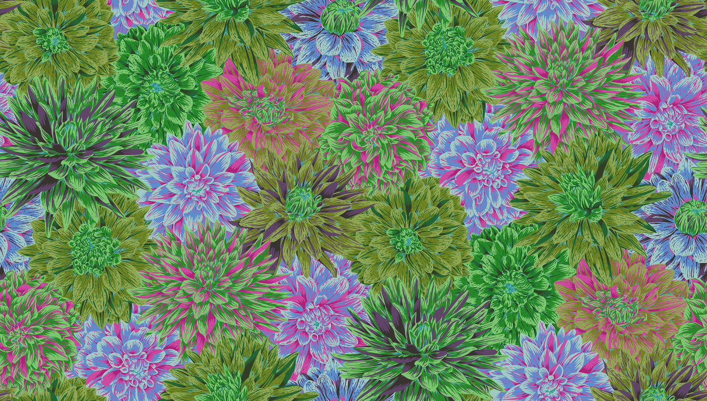 Bursting Stripes in Green - Kaffe Fassett Collective - Half Yard