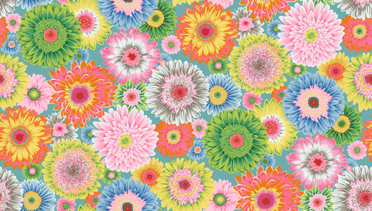 Gerbera Daisies in Pastel - Kaffe Fassett Collective - Half Yard