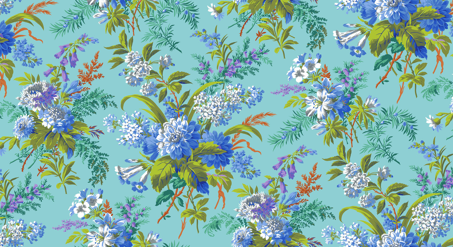 Jardin in Blue - Kaffe Fassett Collective - Half Yard