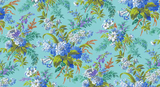 Jardin in Blue - Kaffe Fassett Collective - Half Yard