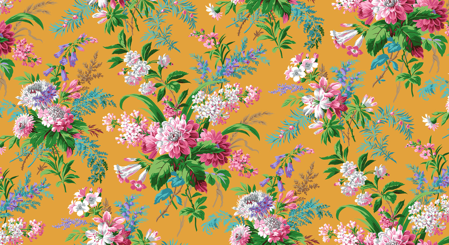 Jardin in Gold - Kaffe Fassett Collective - Half Yard