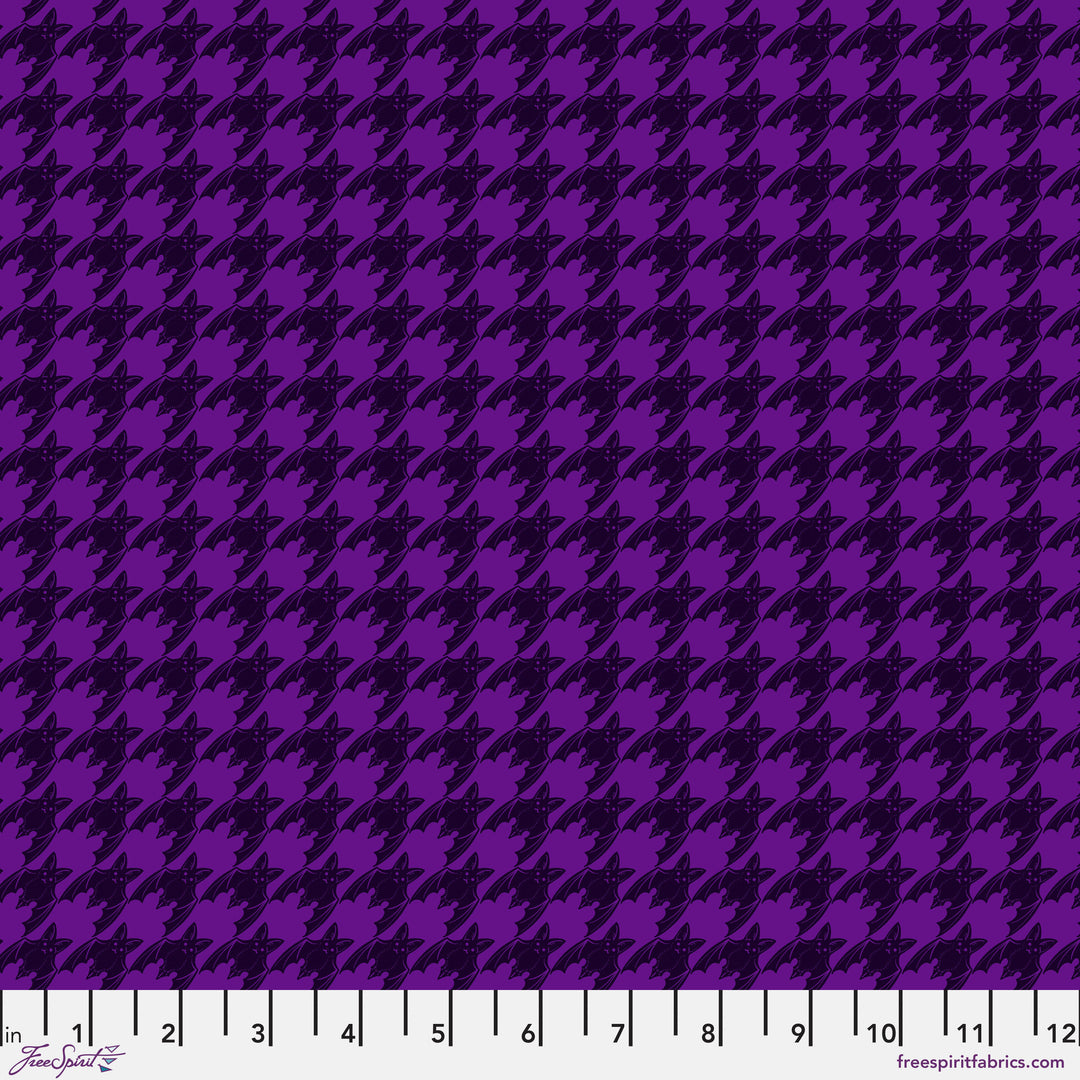 PREORDER - Mystic Moonlight - Batstooth in Purple - Rachel Hauer - PWRH037.PURPLE - Half Yard