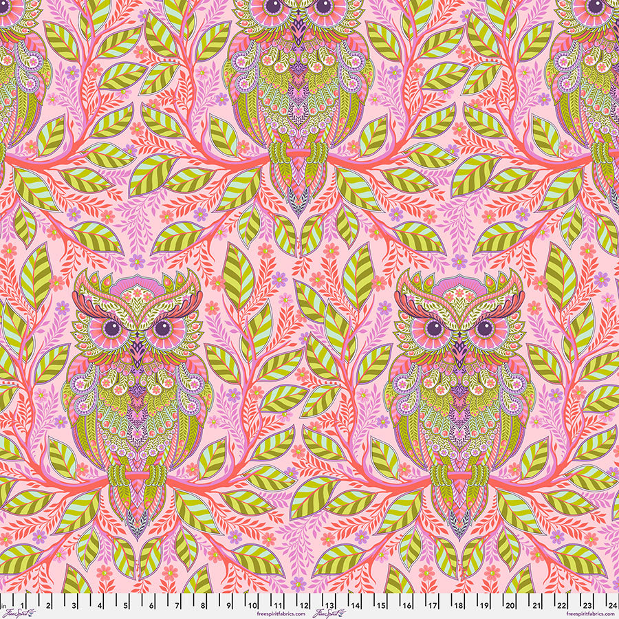 Full Moon Forest II - Hootie Patootie in Honey - Tula Pink - PWTP244.HONEY - Half Yard