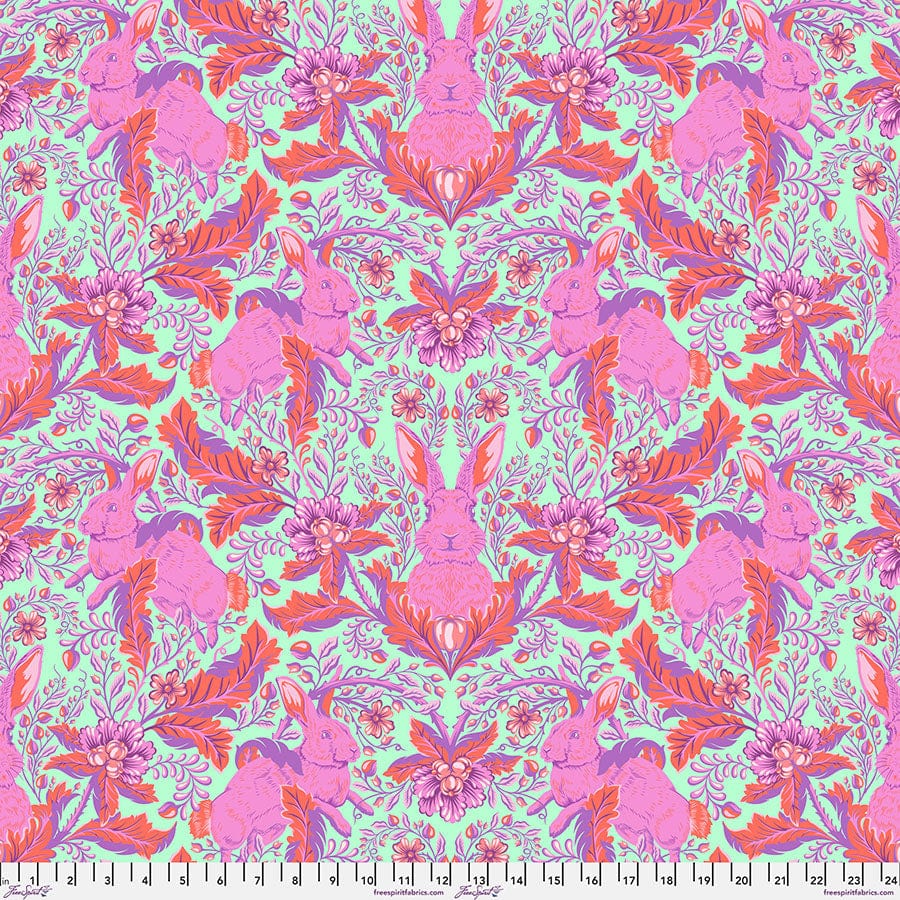 Full Moon Forest II - Hoppy go Lucky in Blossom - Tula Pink - PWTP246.BLOSSOM - Half Yard