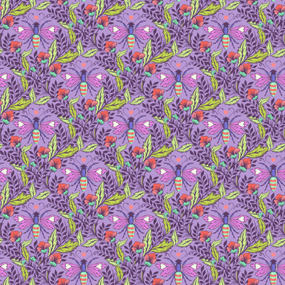 Full Moon Forest II - Shake your Honey Maker in Blossom - Tula Pink - PWTP248.BLOSSOM - Quilting Fabric