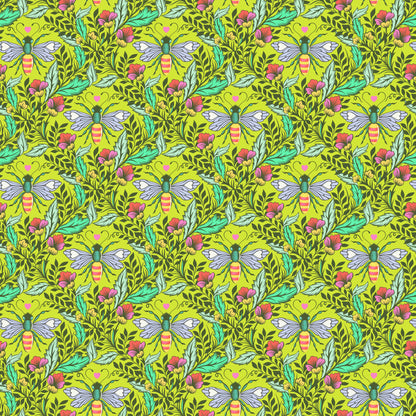 Full Moon Forest II - Shake your Honey Maker in Enchanted  - Tula Pink - PWTP248.ENCHANTED - Quilting Fabric