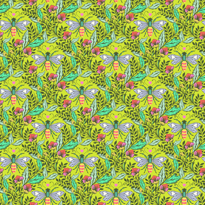 Full Moon Forest II - Shake your Honey Maker in Enchanted  - Tula Pink - PWTP248.ENCHANTED - Quilting Fabric