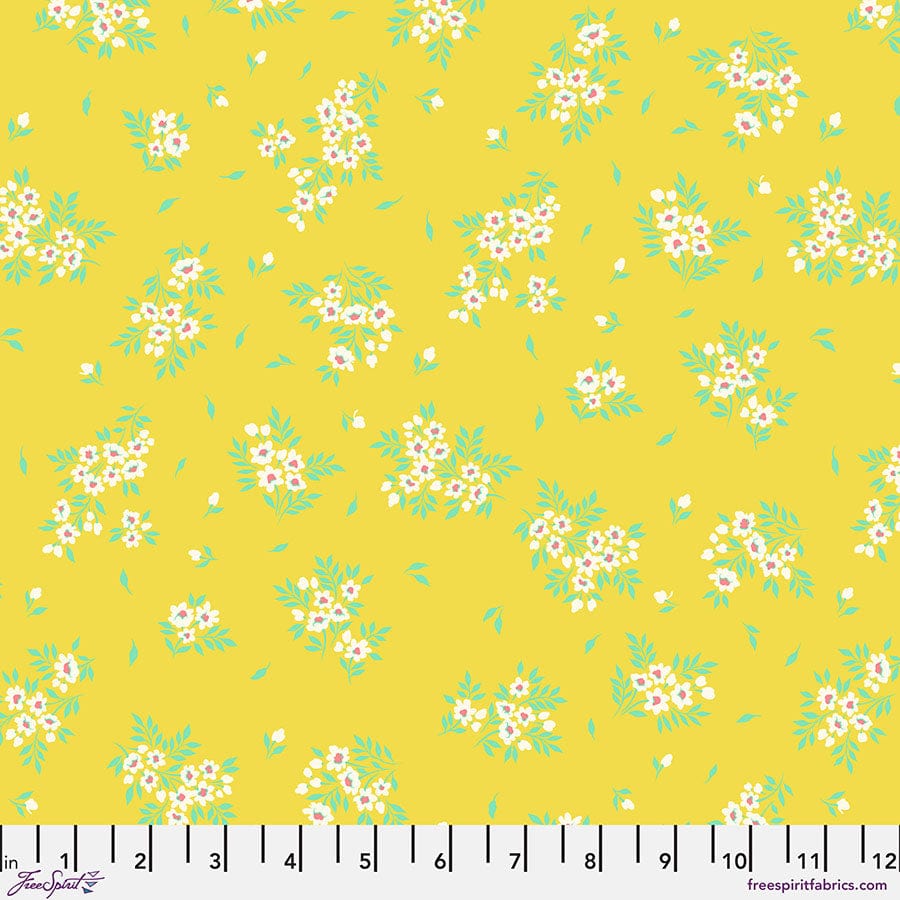 True Colors 2025 - What a Ditz in Buttercup - Tula Pink - PWTP253.BUTTERCUP - Half Yard