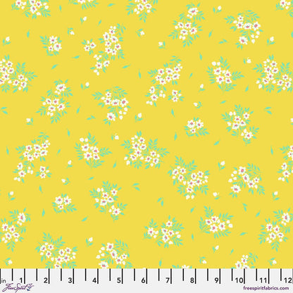 True Colors 2025 - What a Ditz in Buttercup - Tula Pink - PWTP253.BUTTERCUP - Half Yard