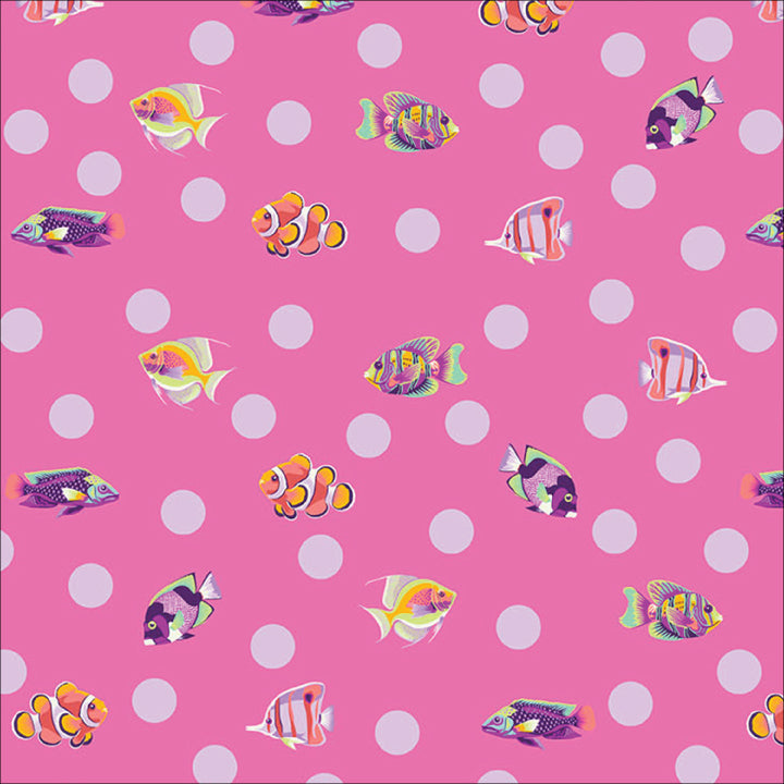 School Crossing in Delphine quilting fabric, part of the Floral Reef fabric collection by Tula Pink (SKU: PWTP268.DELPHINE)