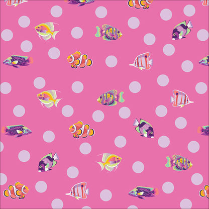 School Crossing in Delphine quilting fabric, part of the Floral Reef fabric collection by Tula Pink (SKU: PWTP268.DELPHINE)