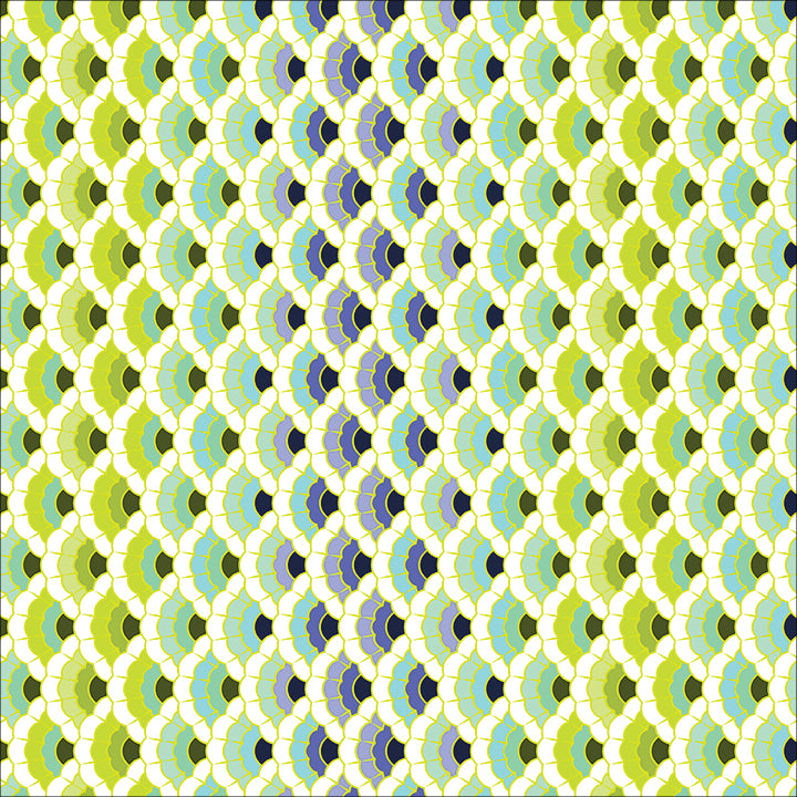 Aquatic Lace in Marine quilting fabric, part of the Floral Reef fabric collection by Tula Pink (SKU: PWTP269.MARINE)