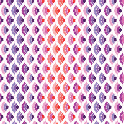 Aquatic Lace in Ultraviolet quilting fabric, part of the Floral Reef fabric collection by Tula Pink (SKU: PWTP269.ULTRAVIOLET)