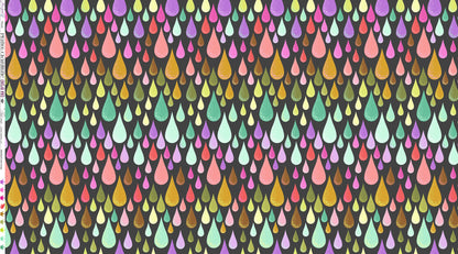 Dew Drops quilting fabric, part of the Prince Charming Déja Vu fabric collection by Tula Pink (SKU: PWTP275.LICORICE)
