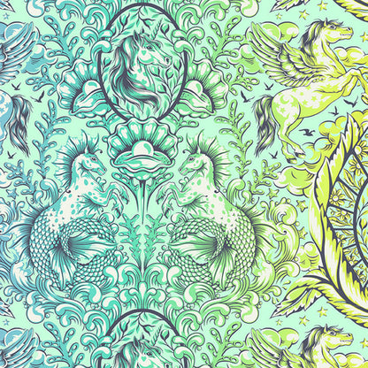 Pony Tales in Stardust quilting fabric, part of the Legendary fabric collection by Tula Pink (SKU: PWTP284.STARDUST)