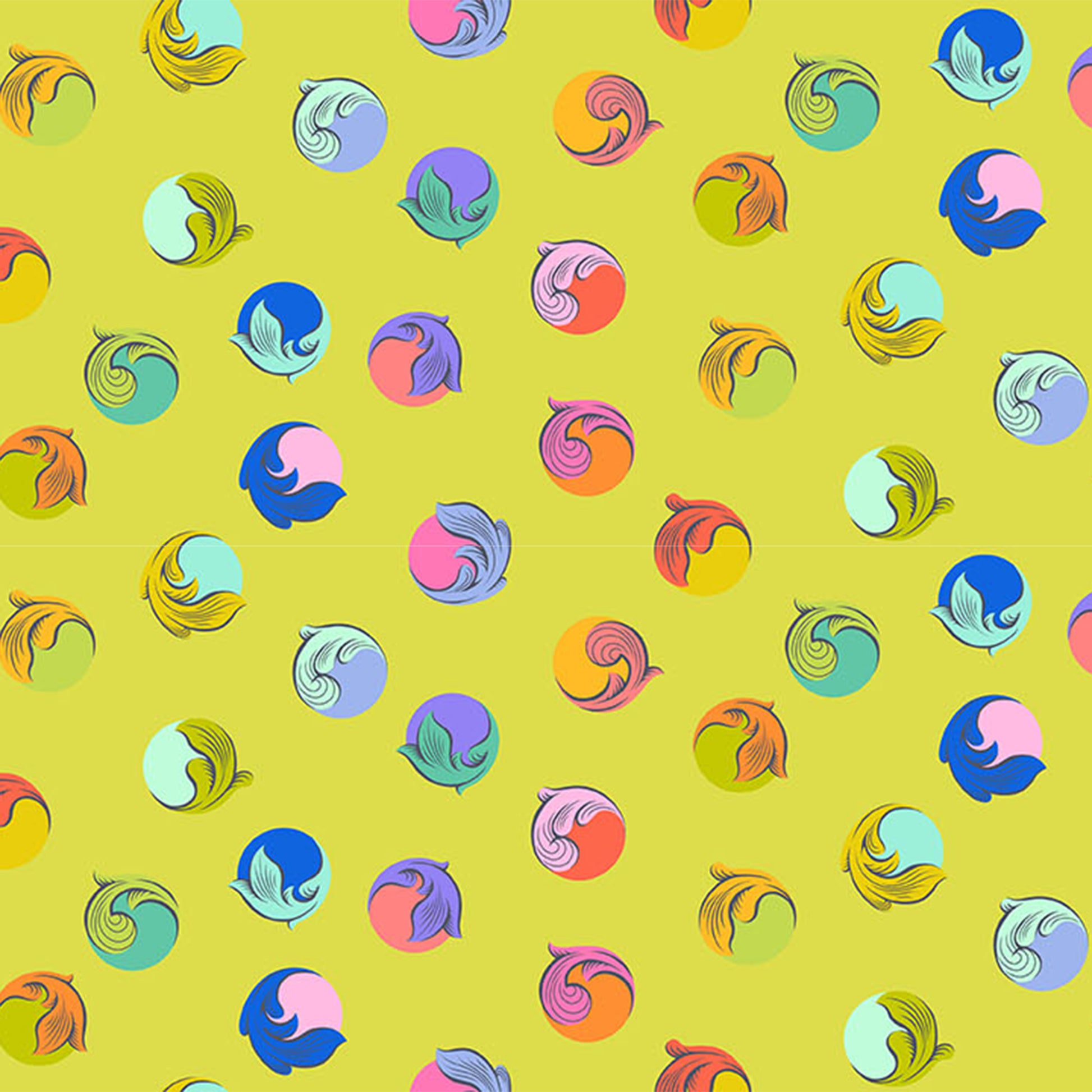 Gumdrop in Apple quilting fabric, part of the Legendary fabric collection by Tula Pink (SKU: PWTP286.APPLE)