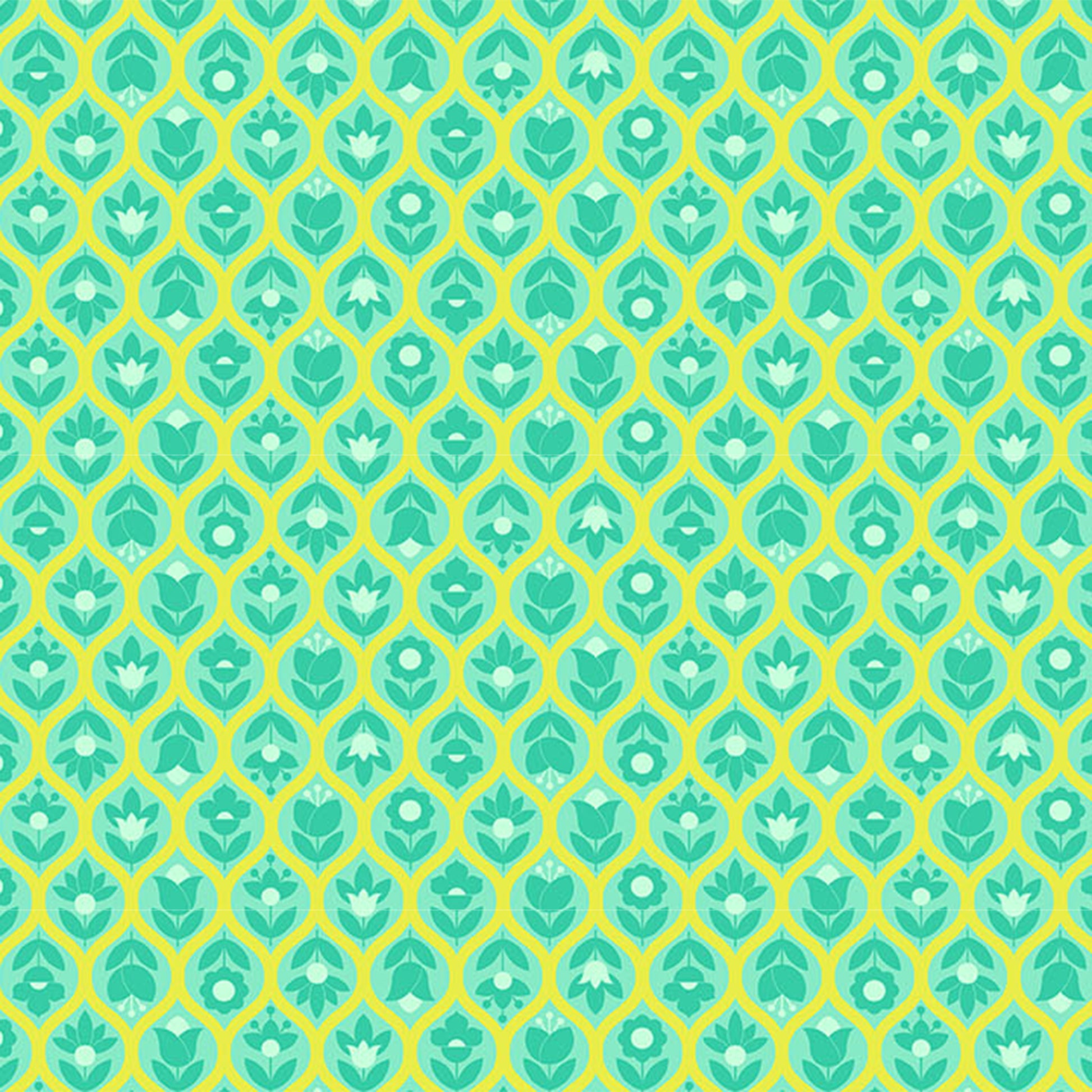 Beg Your Garden in Apple quilting fabric, part of the Legendary fabric collection by Tula Pink (SKU: PWTP288.APPLE)