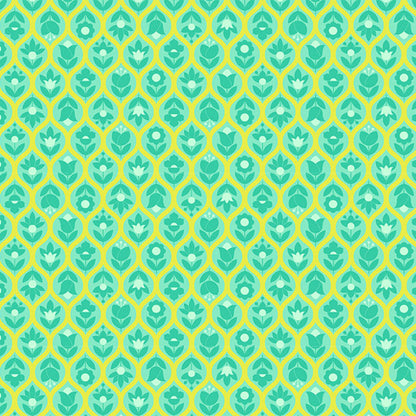 Beg Your Garden in Apple quilting fabric, part of the Legendary fabric collection by Tula Pink (SKU: PWTP288.APPLE)
