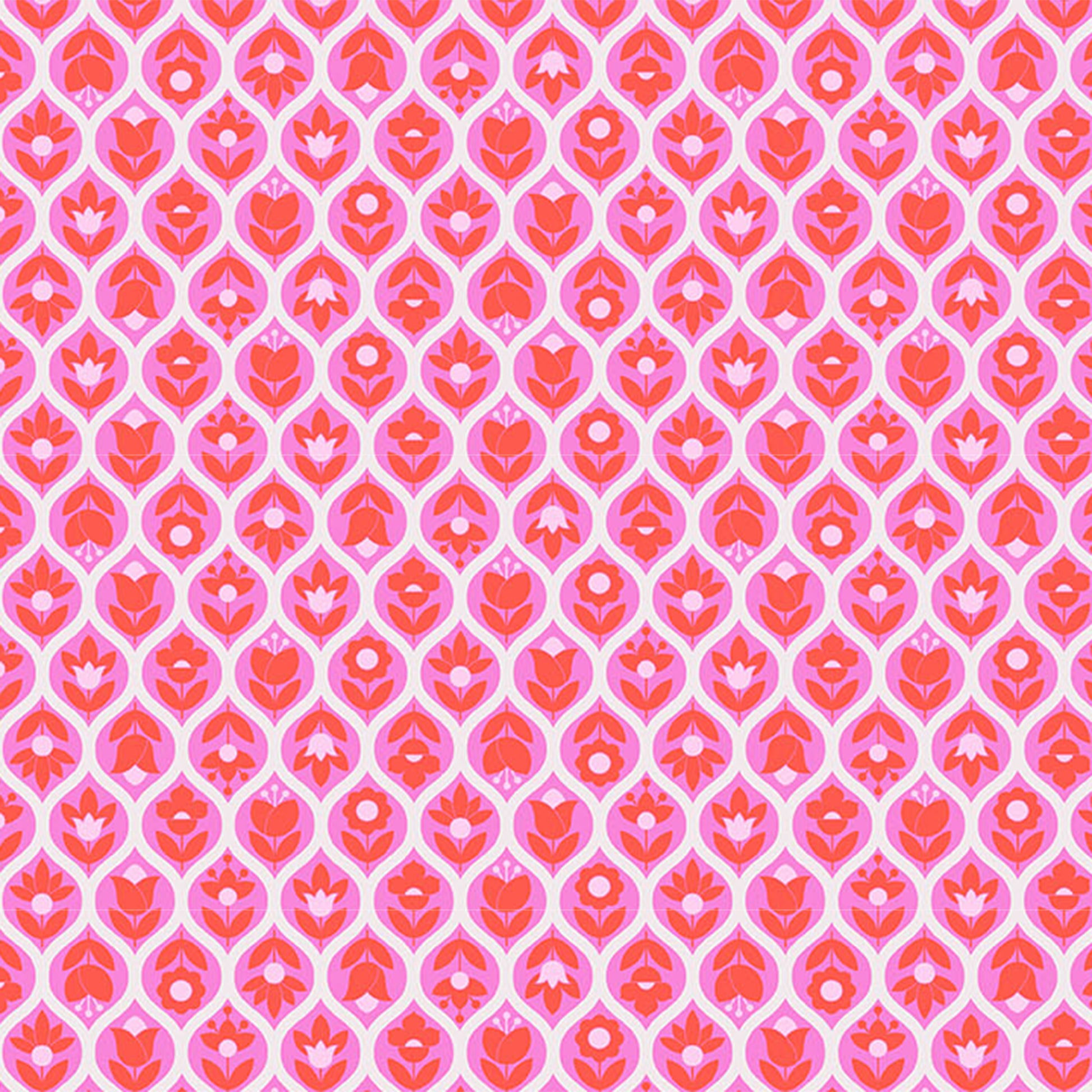 Beg Your Garden Wild Orchid quilting fabric, part of the Legendary fabric collection by Tula Pink (SKU: PWTP288.WILDORCHID)