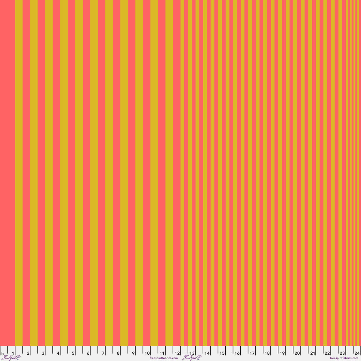 Sticks in Cantaloupe - True Colors by Tula Pink - Half Yard (Preorder)